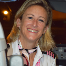 Agnès Chantre, captain at Air Tahiti Nui.