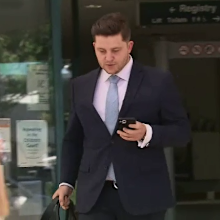 Adam Bird's lawyer leaving court - he did not apply for his clients bail. 