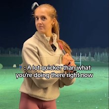 Pro golfer georgia ball mansplain video
