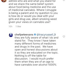 My Kitchen Rules, Pete Evans, cannabis comment, Instagram