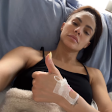 Amanza Smith hospitalised