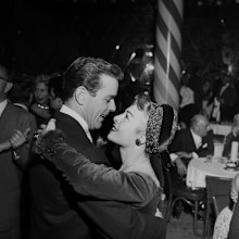 Actor Gower Champion and his wife Marge dance at Mocambo's in Los Angeles, California in 1953
