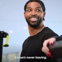 Khloé Kardashian and now-ex Tristan Thompson's cringe-worthy TV exchange.