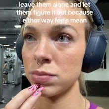 Gym goer sparks debate