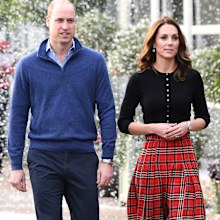 LONDON, ENGLAND - DECEMBER 04:  Prince William, Duke of Cambridge and Catherine, Duchess of Cambridge host a Christmas party to deliver a message of support to deployed personnel serving in Cyprus and their families over the festive period, at Kensington Palace on December 04, 2018 in London, England. Approximately 7,500 military personnel are currently serving overseas at Christmas. (Photo by Stuart C. Wilson/Getty Images)