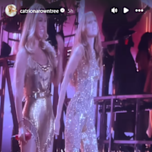 Getaway star Catriona Rowntree at Beyonce concert in Paris with special guest Miley Cyrus