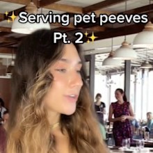 Waitress pet peeves