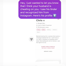 Cheating husband Tinder