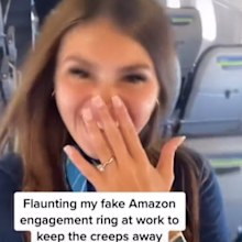 Flight attendant fake ring