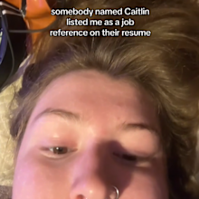 job reference incorrect vouched for her anyway
