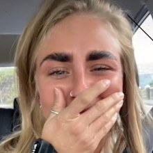 Woman eyebrow lamination video