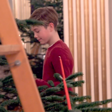 Danish royal family Christmas tree video