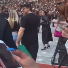 Selena Gomez alleged altercation with security guard at Beyonce concert.