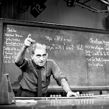 Julius Sumner Miller, seen here in 1961, also hosted the US show Great Moments in Science.