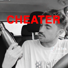 infidelity test using a water bottle for cheating partner TikTok