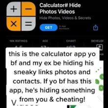 Calculator app cheating