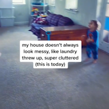 Mum-of-five calls to normalise having a messy home.