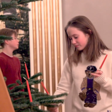 Danish royal family Christmas tree video