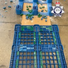 A 40-year-old man who runs a fruit and veg business on Sydney's north shore is among three people charged after $76 million worth of meth was allegedly found crammed into plastic pallets shipped into Australia by a crime gang based in Mexico.