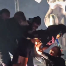 Fan storms the stage during Katy Perry concert