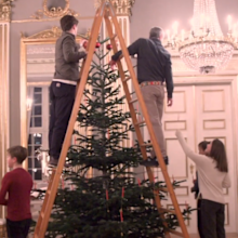 Danish royal family Christmas tree video