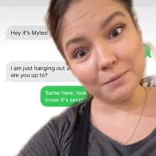 Catfished woman Bumble