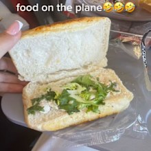 Inflight sandwich Jet2 TikTok