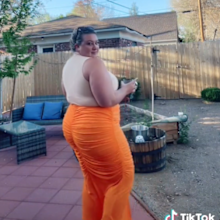 Plus-size influencer defends choice of work attire