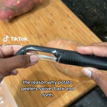 Potato peeler hack