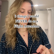 Flight attendant TikTok