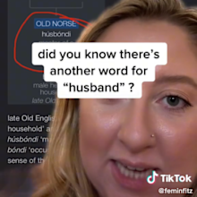 An American woman who just wed her long-time boyfriend is refusing to call him her 'husband.'