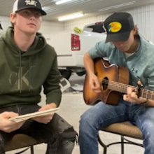 A screenshot from the video that made Bailey Zimmerman famous.