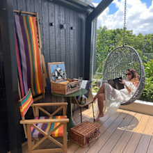 Kerri enjoys the new qtQT cabins at QT hotel gold coast