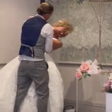 Jade Kennedy groom smashes cake into bride's face tiktok