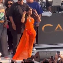 Cardi B throws microphone at fan who threw drink at her mid-performance