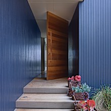 British Paints image of a home with a blue exterior