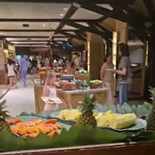A look inside the restaurant before it was destroyed by fire.