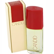 Avon's iconic scent Candid includes notes of bergamot, jasmine, tuberose and ylang ylang, with the base scents of sandalwood, vetiver, and patchouli.