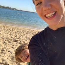 Naomi and Koa NF beach
