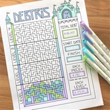 Debtris is a fun way to pay off debt with three levels providing extra motivation.