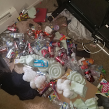  babysitter cleans childs room