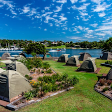Cockatoo Island campsite, Sydney