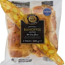 aldi hot cross buns banoffee