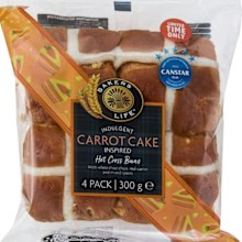aldi hot cross buns carrot cake
