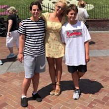 Britney Spears with sons Sean Preston and Jayden James.