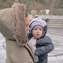 Harry and Meghan documentary Archie being held by Meghan 