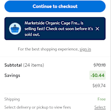 grocery shopping price comparison
