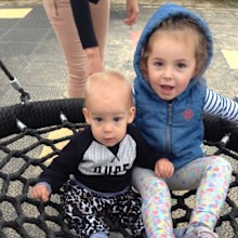 Rio with sister Remi before he got sick.