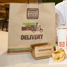 hungry jacks exclusive partnership uber eats