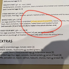 scrambled eggs surcharge Reddit
